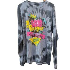 Nickelodeon Good Burger 90s Kid Core Long Sleeve Tie-dye Shirt Kenan and Kel XL